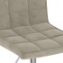 Sillas de comedor giratorias 2 uds de terciopelo gris