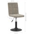 Sillas de comedor giratorias 2 uds de terciopelo gris