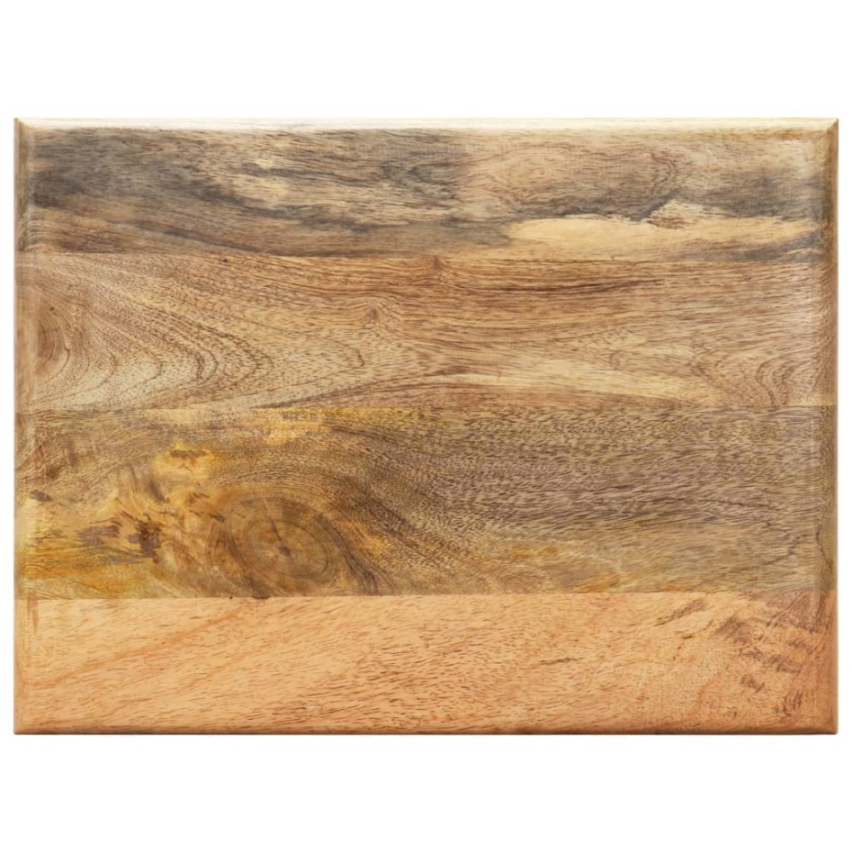 Revistero madera maciza de mango y acero 40x30x50