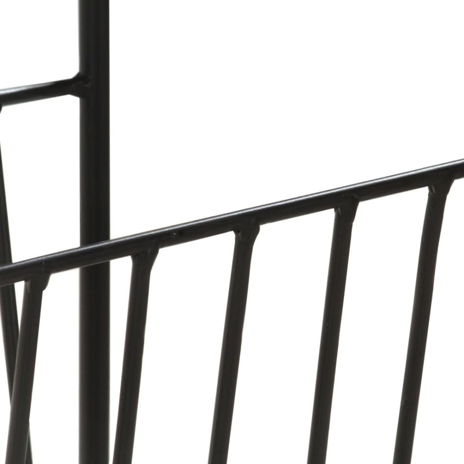 Revistero madera maciza de mango y acero 40x30x50