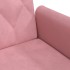 Sofá cama con reposabrazos terciopelo