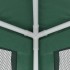 Carpa para fiestas con 4 paredes de malla HDPE verde 3x4