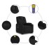 Sillón de masaje eléctrico reclinable elevable tela