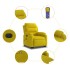 Sillón reclinable masaje eléctrico elevable terciopelo