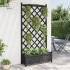 Jardinera con enrejado madera maciza de abeto