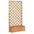 Jardinera con enrejado de madera maciza de abeto