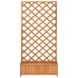 Jardinera con enrejado de madera maciza de abeto
