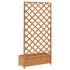 Jardinera con enrejado de madera maciza de abeto