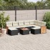 Set de sofás de jardín 10 pzas cojines ratán sintético