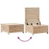 Juego de muebles de jardín 6 pzas y cojines madera maciza