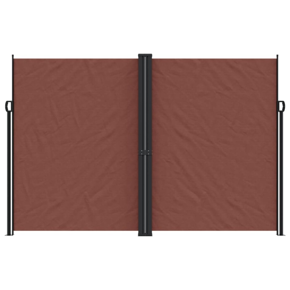 Toldo lateral retráctil marrón 220x600