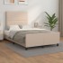 Estructura cama sin colchón cuero sintético capuchino