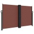 Toldo lateral retráctil marrón 140x1000