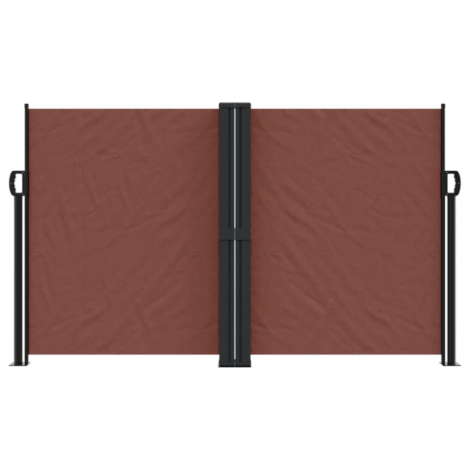 Toldo lateral retráctil marrón 140x1000