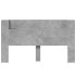 Cabecero de cama con LED gris hormigón 180x16,5x103,5