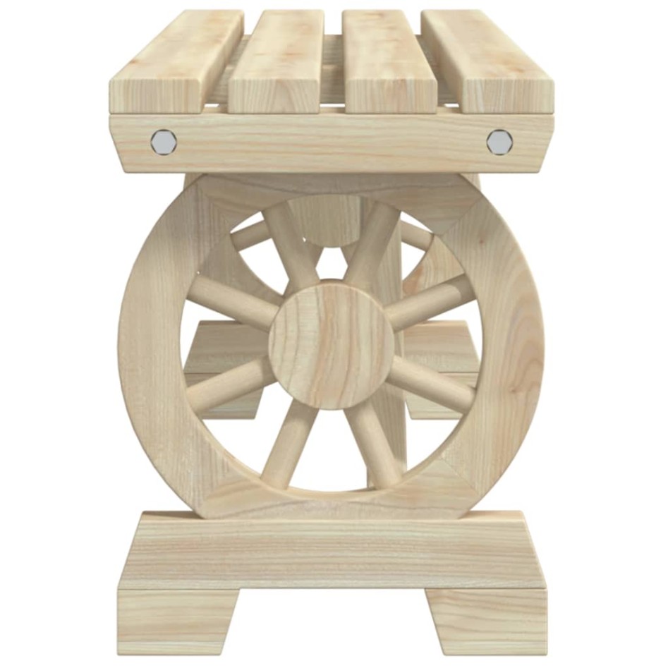 Juego de comedor de jardín 3 piezas madera maciza de