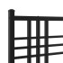 Estructura cama sin colchón con estribo metal negro 120x200