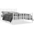 Estructura cama sin colchón con estribo metal blanco 120x200