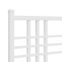 Estructura cama sin colchón con estribo metal blanco 183x213