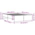 Estructura cama madera ingeniería metal roble ahumado