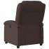 Sillón reclinable de masaje eléctrico tela marrón