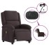 Sillón reclinable de masaje eléctrico tela marrón