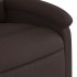 Sillón reclinable de masaje eléctrico tela marrón