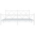 Estructura cama sin colchón con estribo metal blanco 183x213