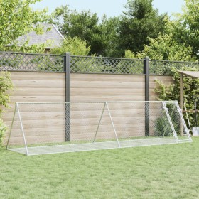 Conejera acero galvanizado plateado 400x105x91