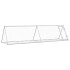 Conejera acero galvanizado plateado 400x105x91