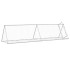Conejera acero galvanizado plateado 400x105x91