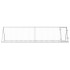 Conejera acero galvanizado plateado 400x105x91