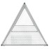 Conejera acero galvanizado plateado 400x105x91