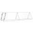 Conejera acero galvanizado plateado 400x105x91