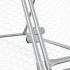 Conejera acero galvanizado plateado 400x105x91