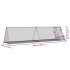 Conejera acero galvanizado plateado 400x105x91