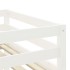 Cama alta para niños con cortinas madera pino azul 80x200