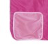 Cama alta para niños con cortinas madera pino rosa 90x200