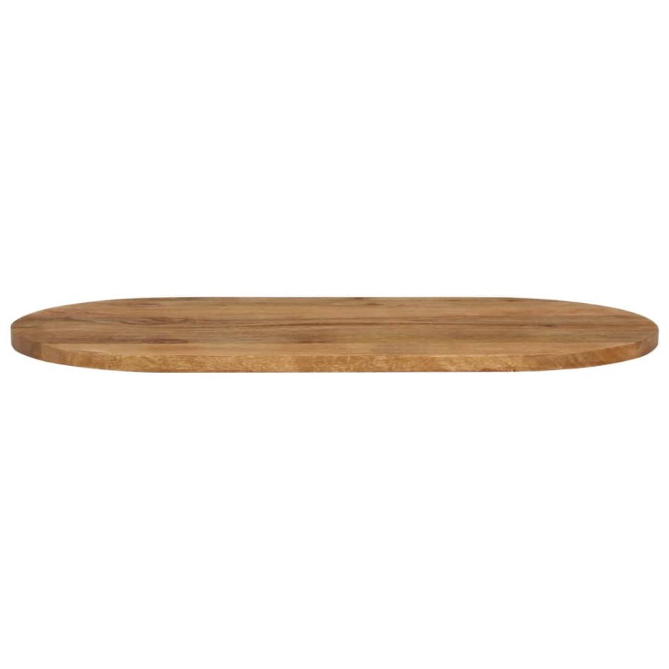 Tablero de mesa ovalado madera maciza de mango 120x60x3,8