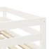Cama alta niños con túnel madera pino blanco negro 80x200