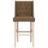 Taburetes altos 2 uds madera maciza de caucho y