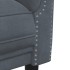 Juego de sofás 2 piezas terciopelo gris
