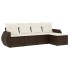 Set comedor de jardín 5 piezas y cojines ratán sintético