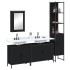 Juego de muebles de baño 4 pzas madera contrachapada