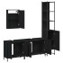 Juego de muebles de baño 4 pzas madera contrachapada