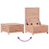 Juego de sofás de jardín 3 pzas y cojines madera abeto