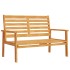 Juego de muebles de jardín 3 piezas madera maciza