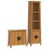 Conjunto de muebles de baño 2 piezas madera maciza de