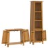 Conjunto de muebles de baño 2 piezas madera maciza de