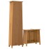 Conjunto de muebles de baño 2 piezas madera maciza de